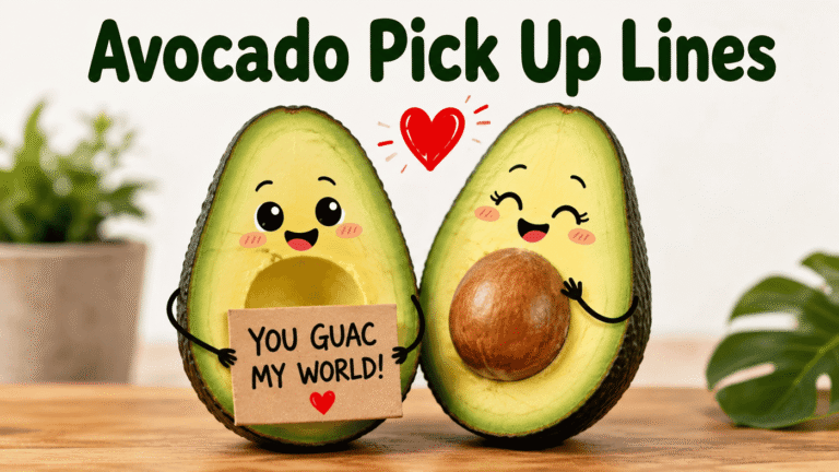 Avocado Pick Up Lines Served With Extra Charm