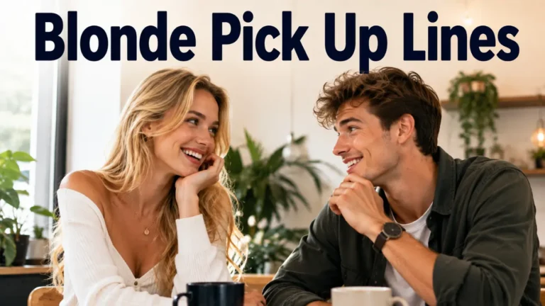 Blonde Pick Up Lines