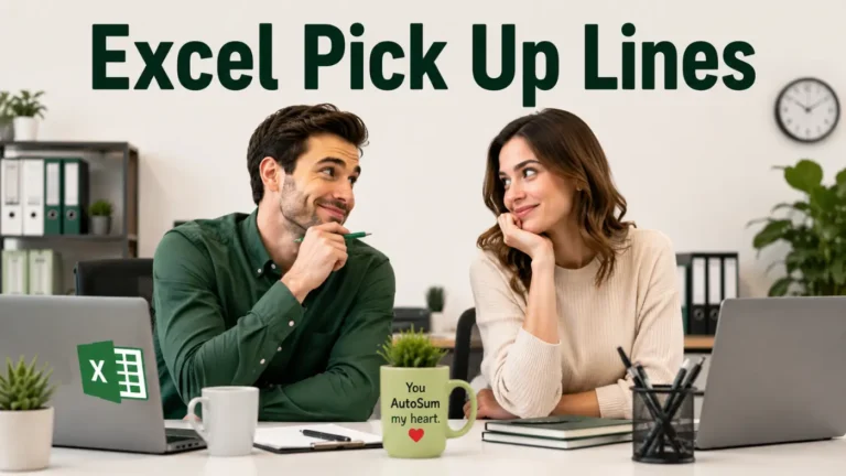 Excel Pick Up Lines