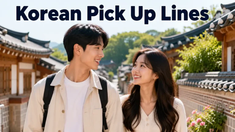Korean Pick Up Lines