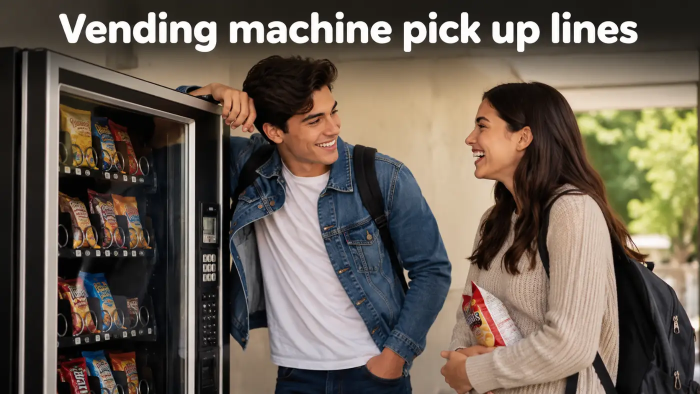 Vending machine pick up lines