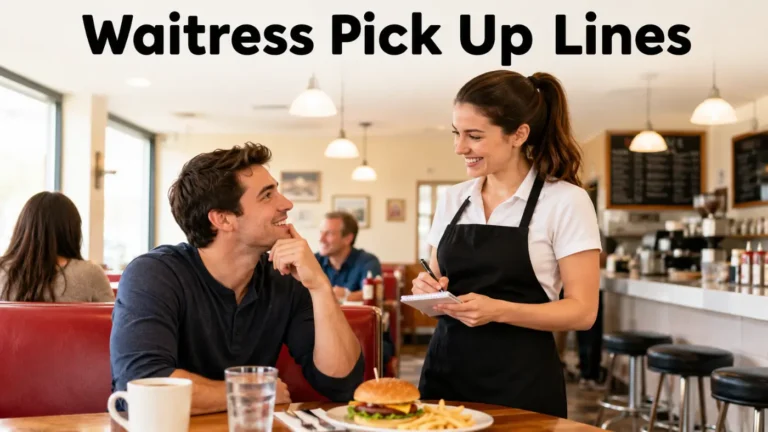 Waitress Pick Up Lines